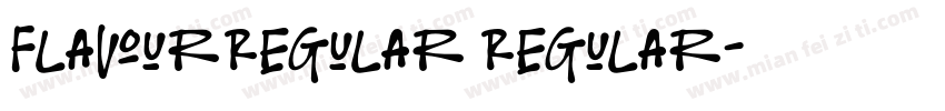 FlavourRegular Regular字体转换